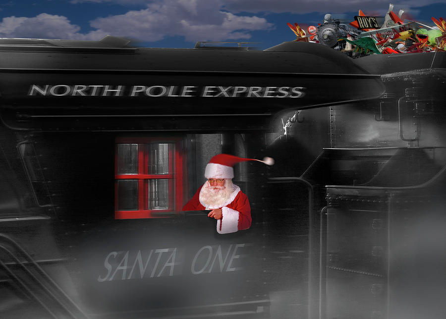 Santa Claus Photograph - North Pole Express by Mike McGlothlen