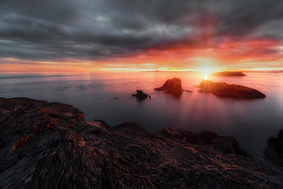 Sunset Photograph - North Puget Sound Sunset by Ryan Manuel