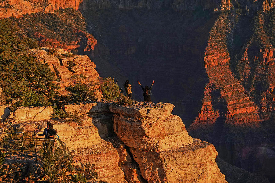 North Rim Grand Canyon Instagram Moment on the Cliffside Photograph by Toby McGuire