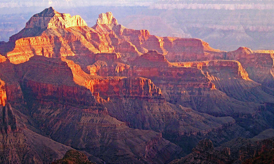 North Rim Sunset Photograph by Sharon Williams Eng