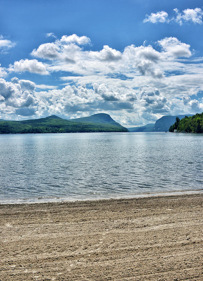 North Shore Beach at Lake Willoughby Vermont Photograph by Brendan