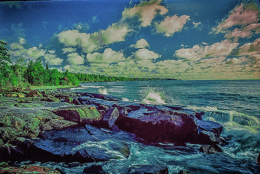 North Shore Scene Mn Photograph by John Jenkins - Fine Art America