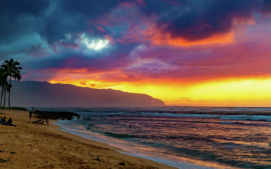 North Shore Sunset Photograph by Bill Gallagher