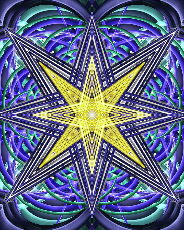 North Star Digital Art by Samantha Nelson - Fine Art America