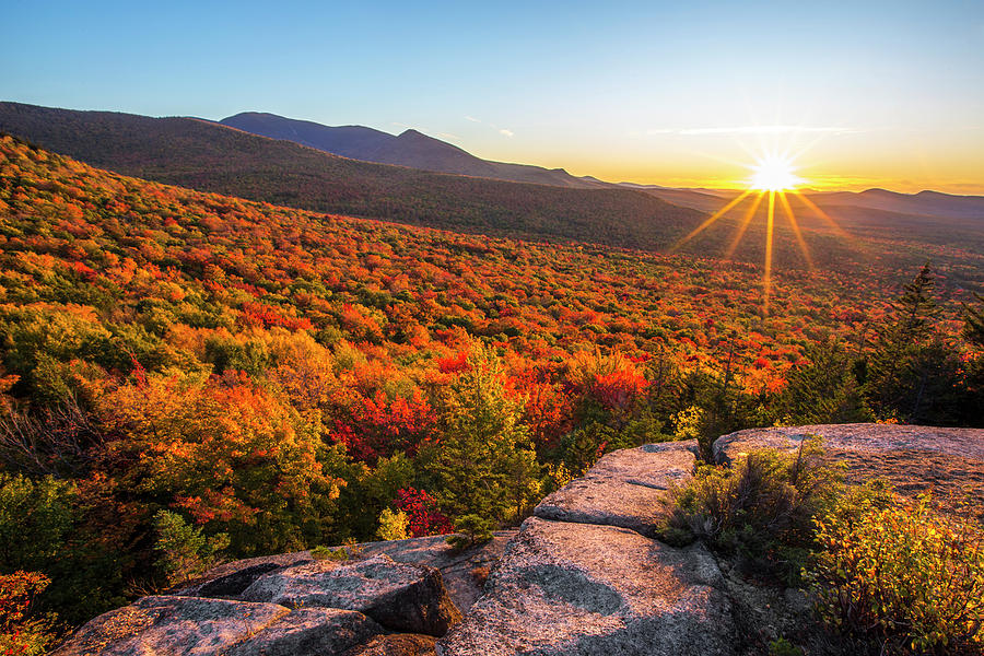 North Sugarloaf Autumn Sunset 2 Photograph by White Mountain Images