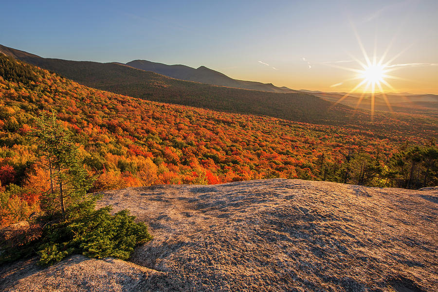 North Sugarloaf Autumn Sunset Photograph by White Mountain Images
