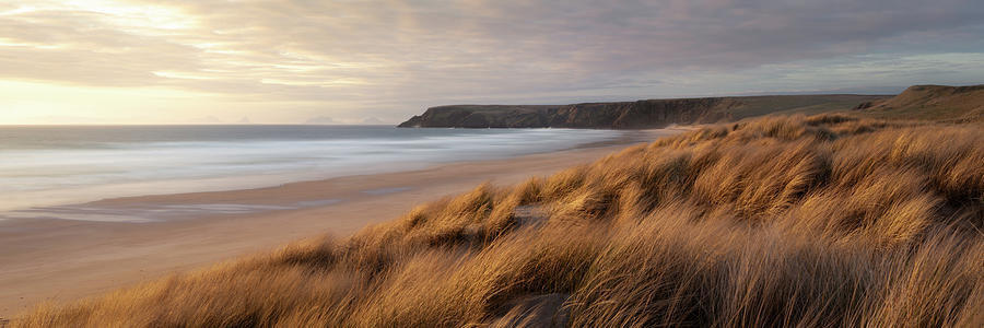 North Tolsta Beach Sand Dunes sunrise Isle of Lewis Outer Hebrides Photograph by Sonny Ryse