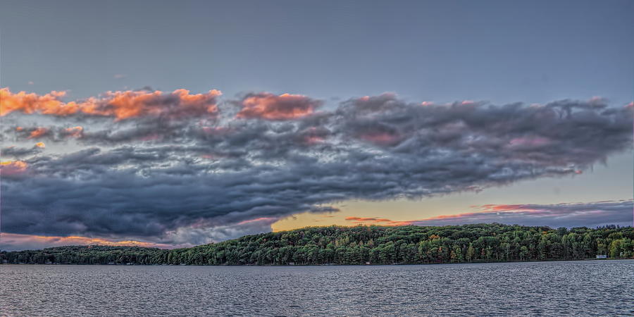 North Twin Lake Downburst Panorama Photograph by Dale Kauzlaric