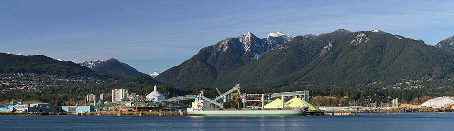 North Vancouver Industry Photograph by Michael Russell