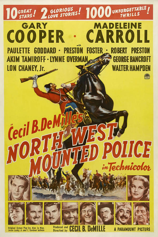 NORTH WEST MOUNTED POLICE -1940-, directed by CECIL B DEMILLE. Photograph by Album