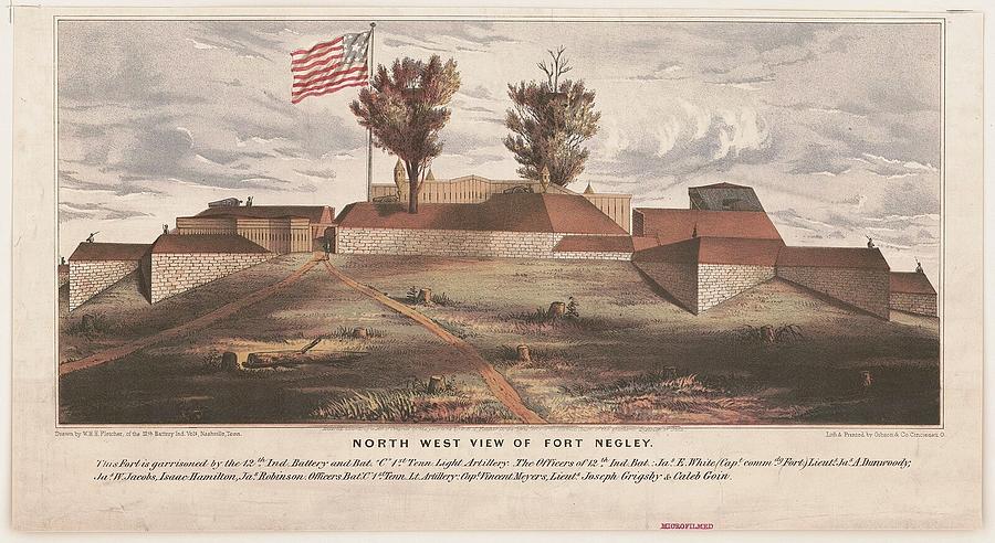 North west view of Fort Negley  Photograph by Popular Art