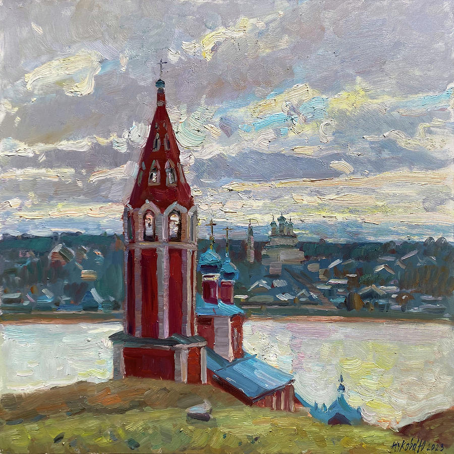 Winter Painting - North wind by Juliya Zhukova