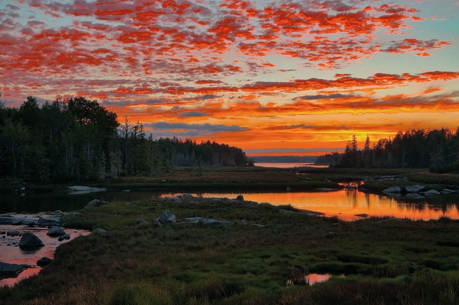  Northeast Creek At Sunset Photograph by Stephen Vecchiotti