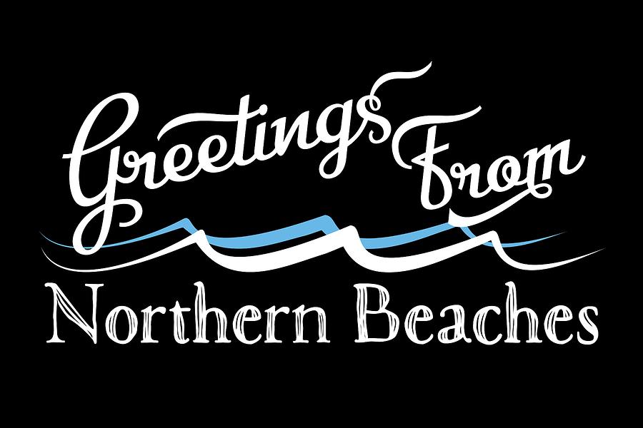 Northern Beaches Digital Art - Northern Beaches Australia Water Waves by Flo Karp