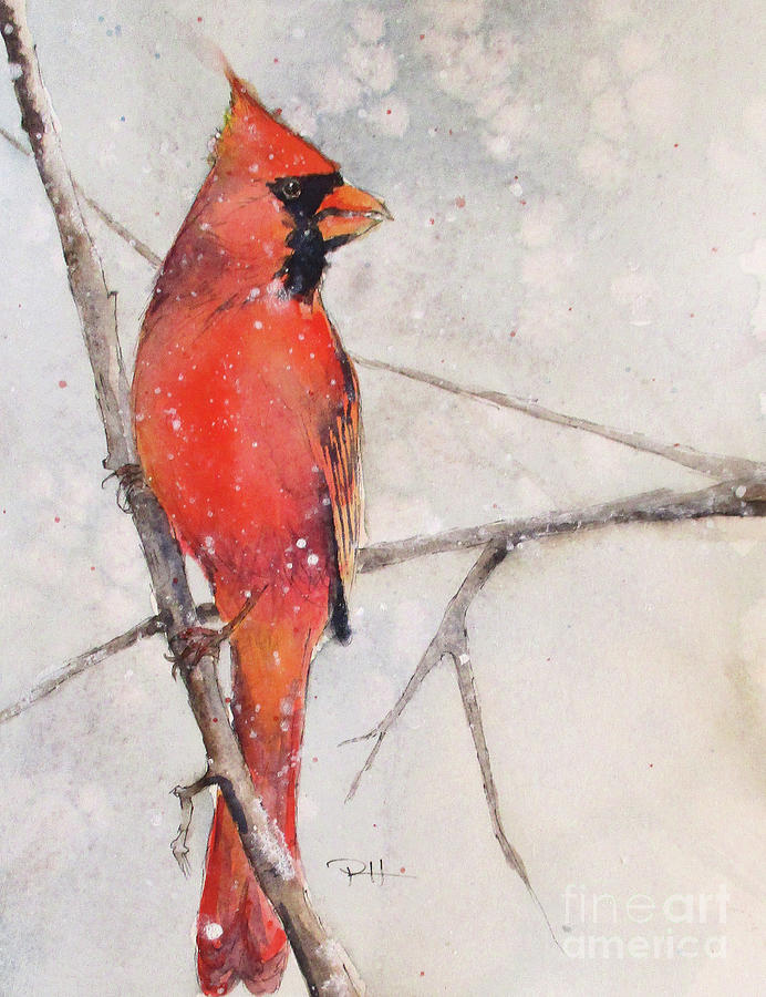 Northern Cardinal Painting by Patricia Henderson
