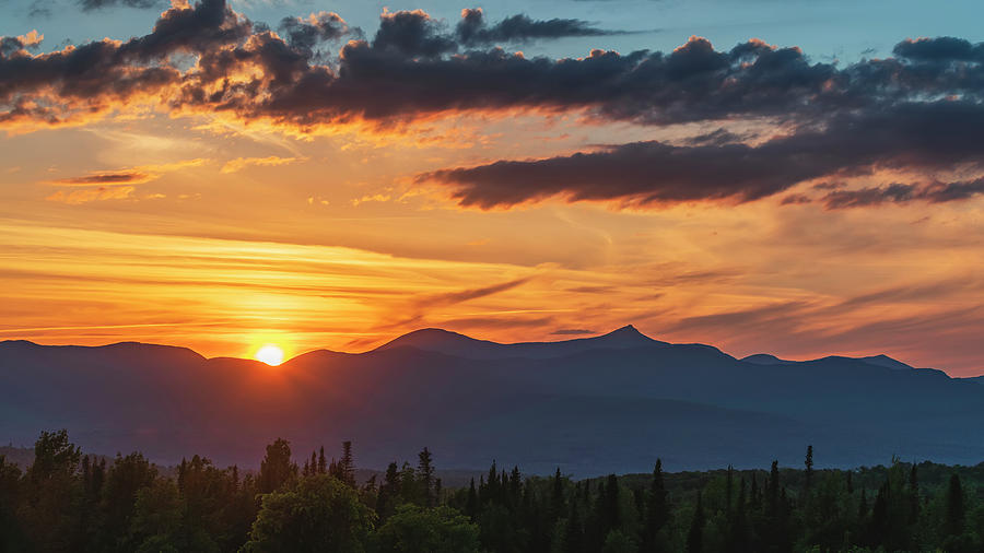 Northern Green Mountain Sunset Photograph by Alan L Graham