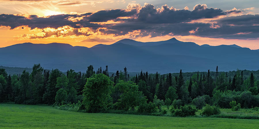 Northern Green Mountains Near Sunset Photograph by Alan L Graham