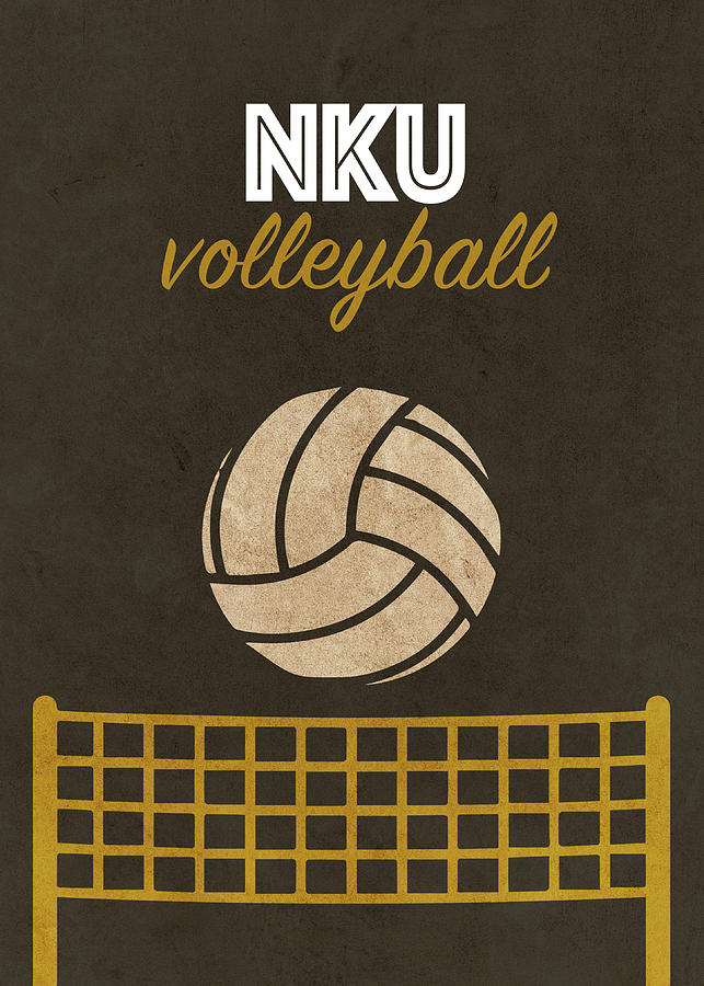 Northern Kentucky University Volleyball Team Vintage Sports Poster ...