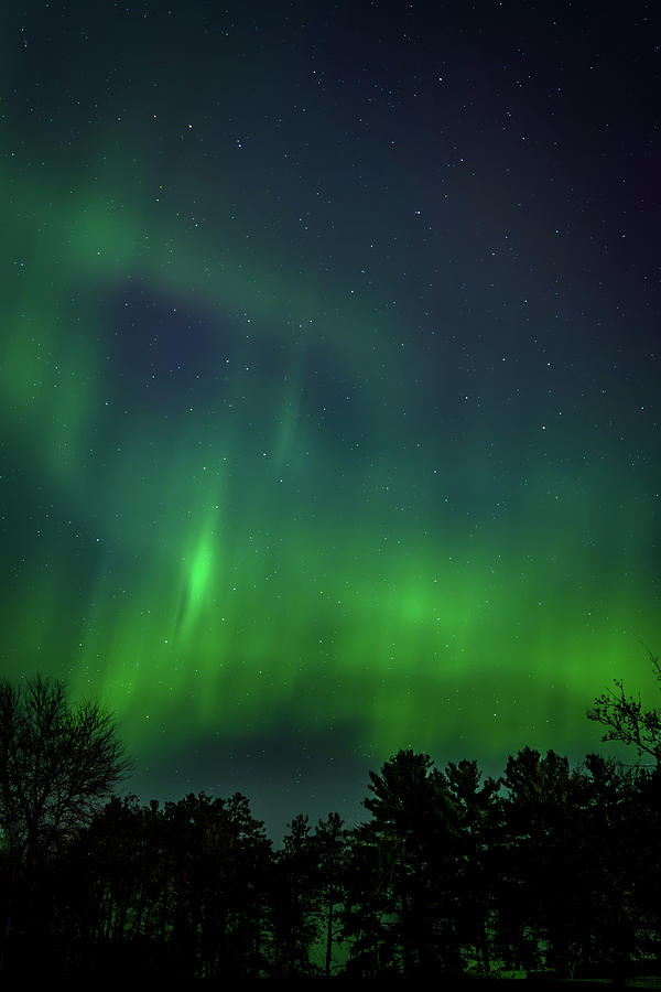Northern Lights Photograph - Northern Lights Holmen Wisconsin by Diane Raaum