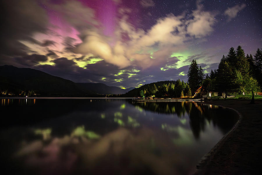 Northern Lights in Whistler Canada Photograph by Pierre Leclerc Photography