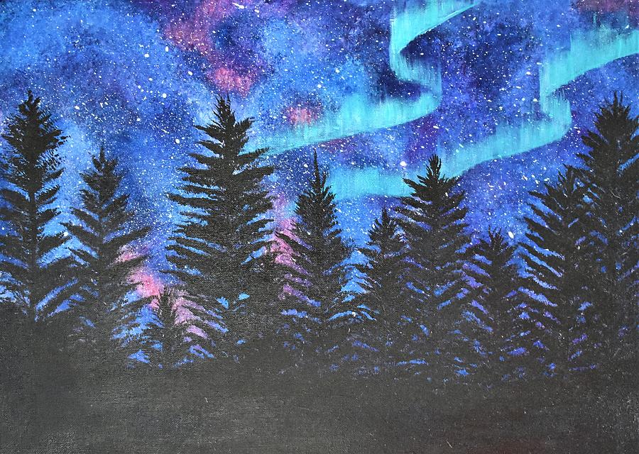 Northern Lights Painting by Kerry Sandhu - Fine Art America