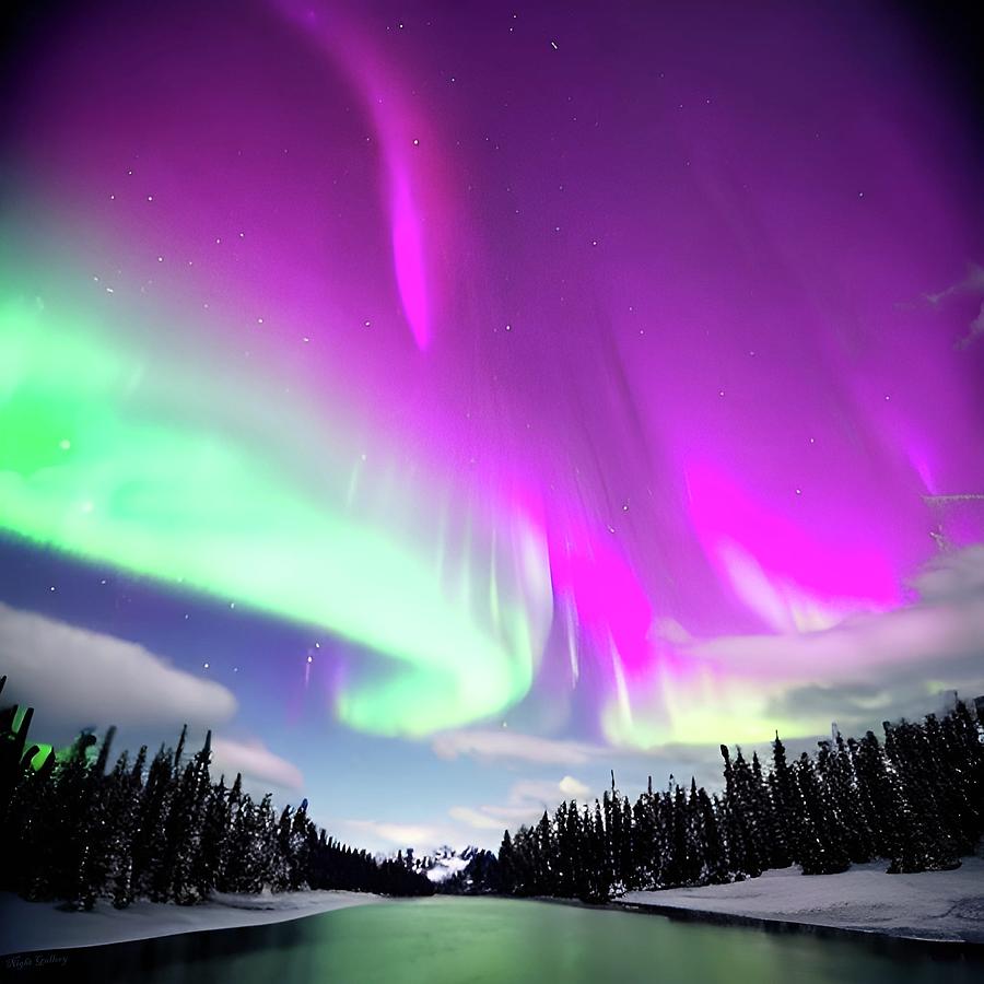 Northern Lights No.12 Digital Art by Fred Larucci