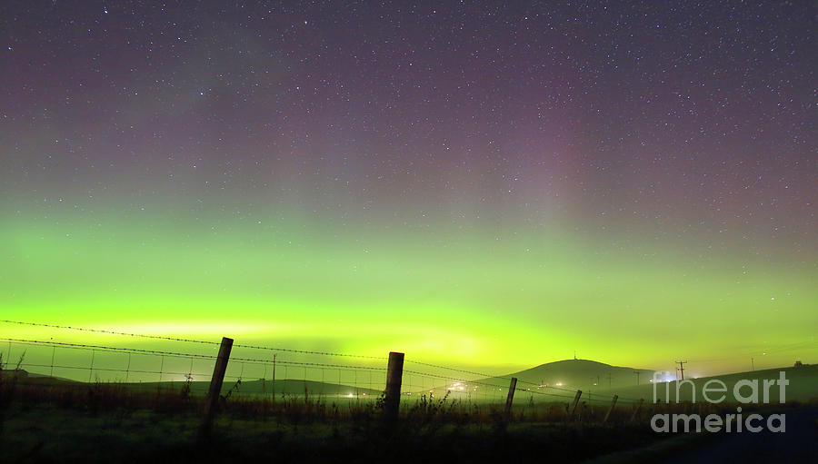 Northern Lights seen on Shetland Photograph by Tony Mills
