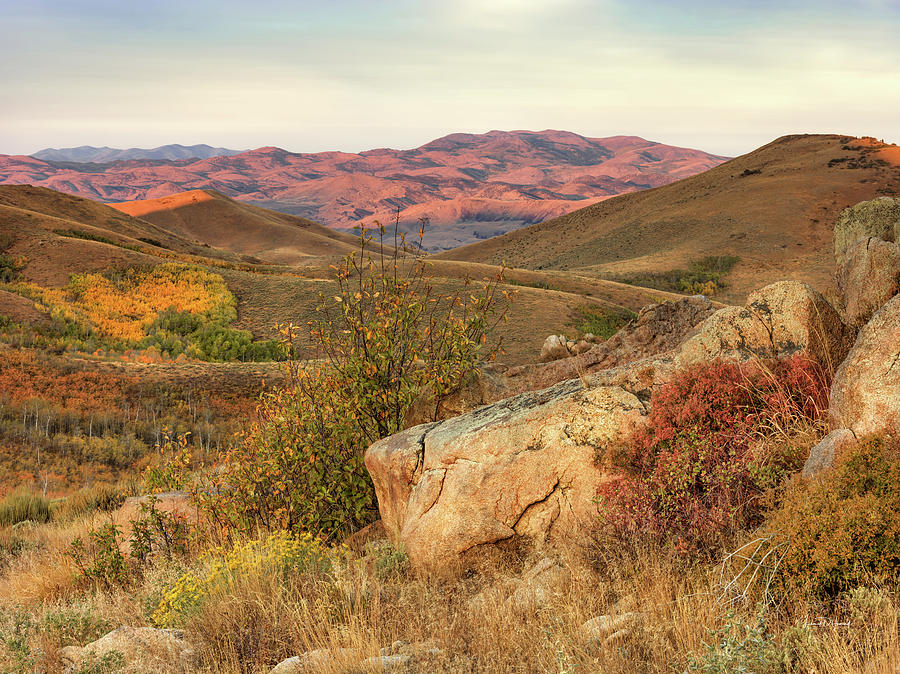 Northern Nevada Mountains Autumn Photograph by Leland D Howard