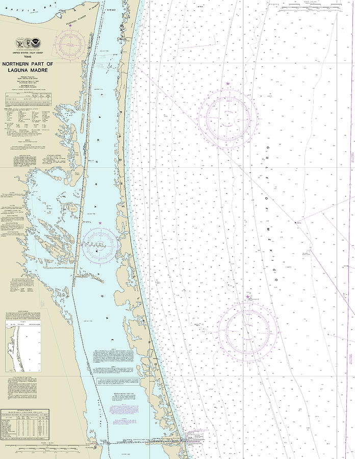 Northern Part of Laguna Madre Nautical Chart 11304 No Borders Digital ...