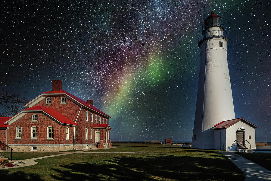 Northern Sky Lighthouse IMG_3672 Photograph by Michael Thomas