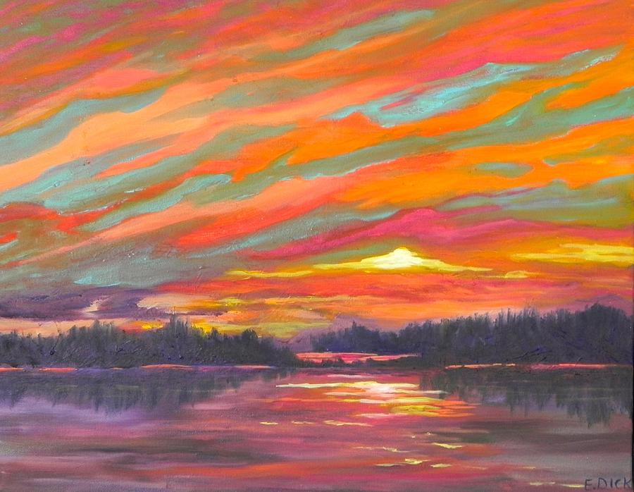 Northern Sunset Painting by Erika Dick