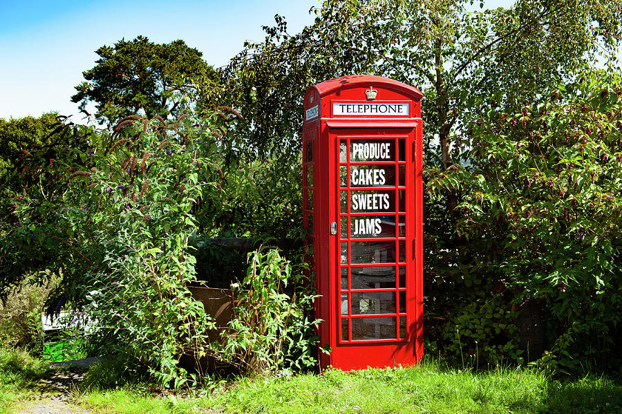 Northmore Arms Red Telephone Box Dartmoor Photograph by Helen Jackson