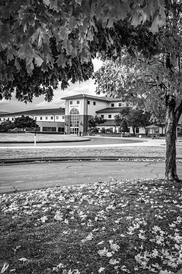 Northwest Arkansas Community College Burns Hall In Black And White Photograph by Gregory Ballos