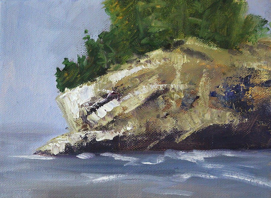 Northwest Island Painting by Nancy Merkle
