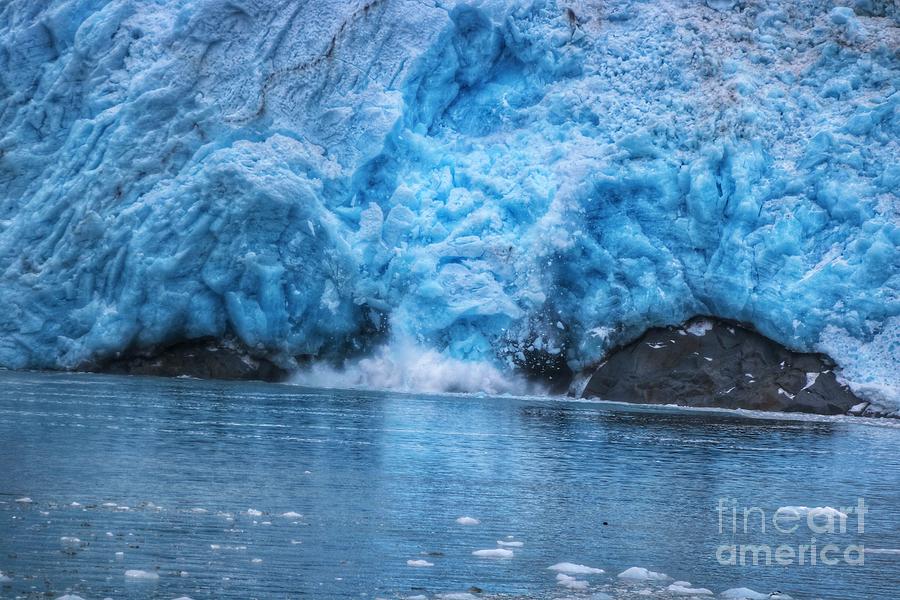 Northwestern Glacier Calving Part 1 Photograph by LaDonna McCray