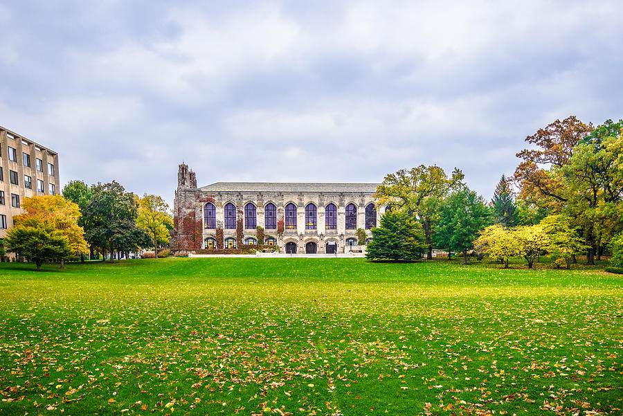 Northwestern University Deering Library Photograph by Eyfoto