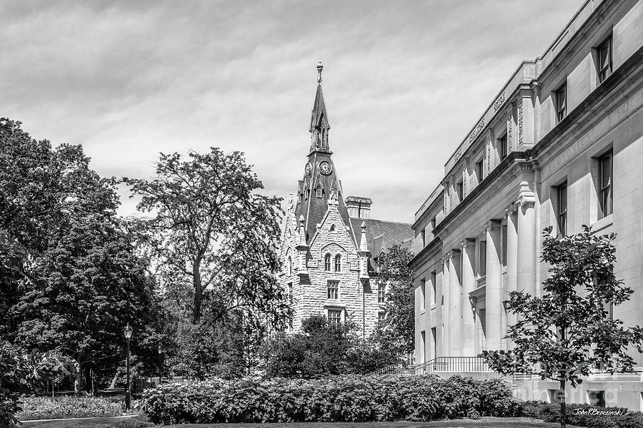 Northwestern University Harris Hall with University Hall Photograph by University Icons