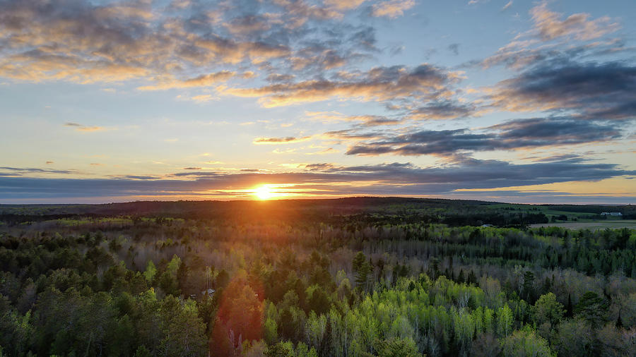 Northwoods Sunset Photograph by Brook Burling