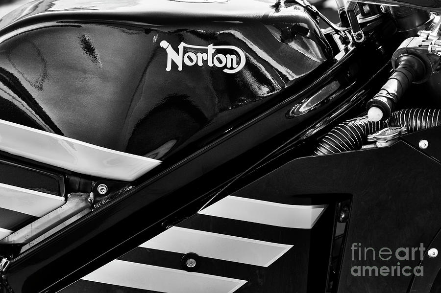 Norton F1 Motorcycle Black and White Photograph by Tim Gainey