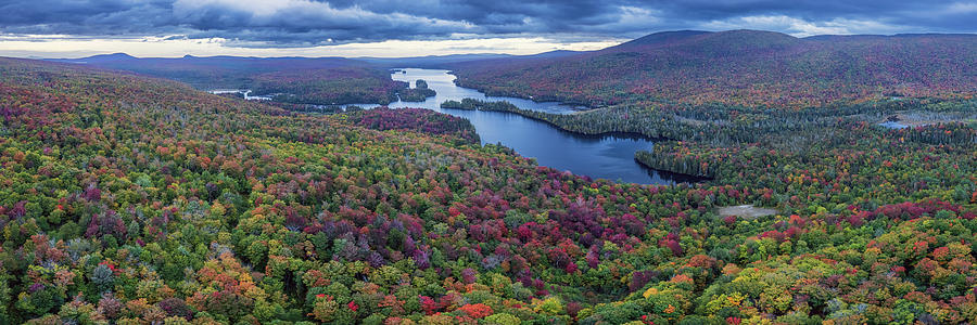 Norton Pond, Vermont Panorama - September 2021 Photograph by John Rowe