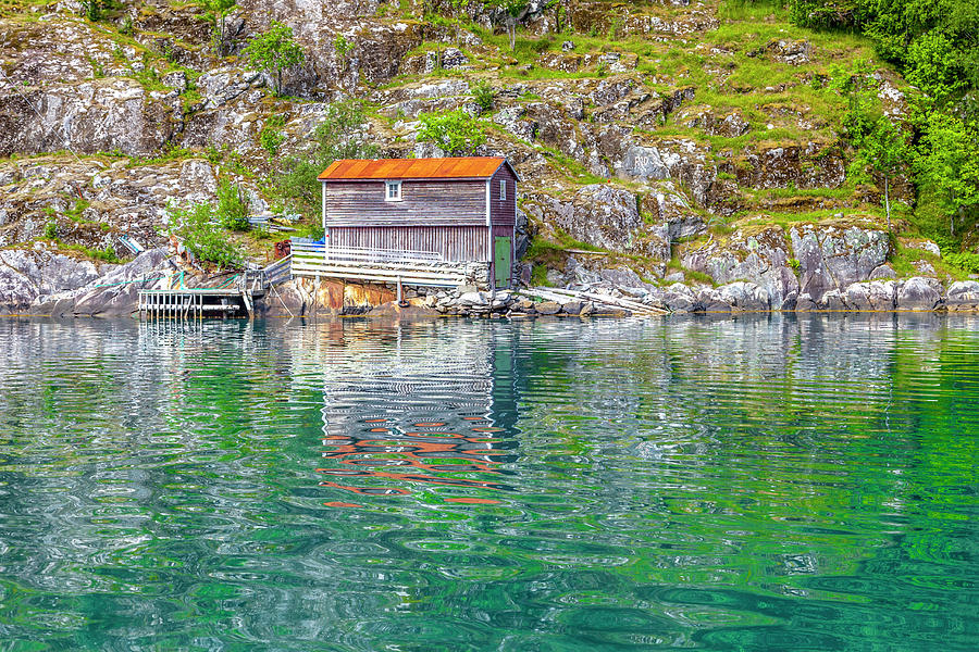 Norwegian Fishing Cabin Photograph by W Chris Fooshee