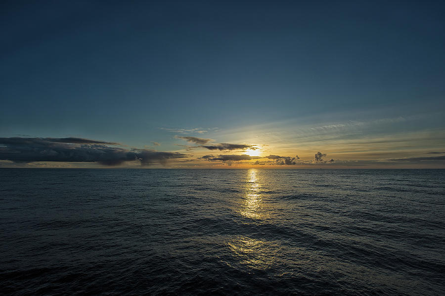 Norwegian sea sunset Photograph by Doug Wittrock