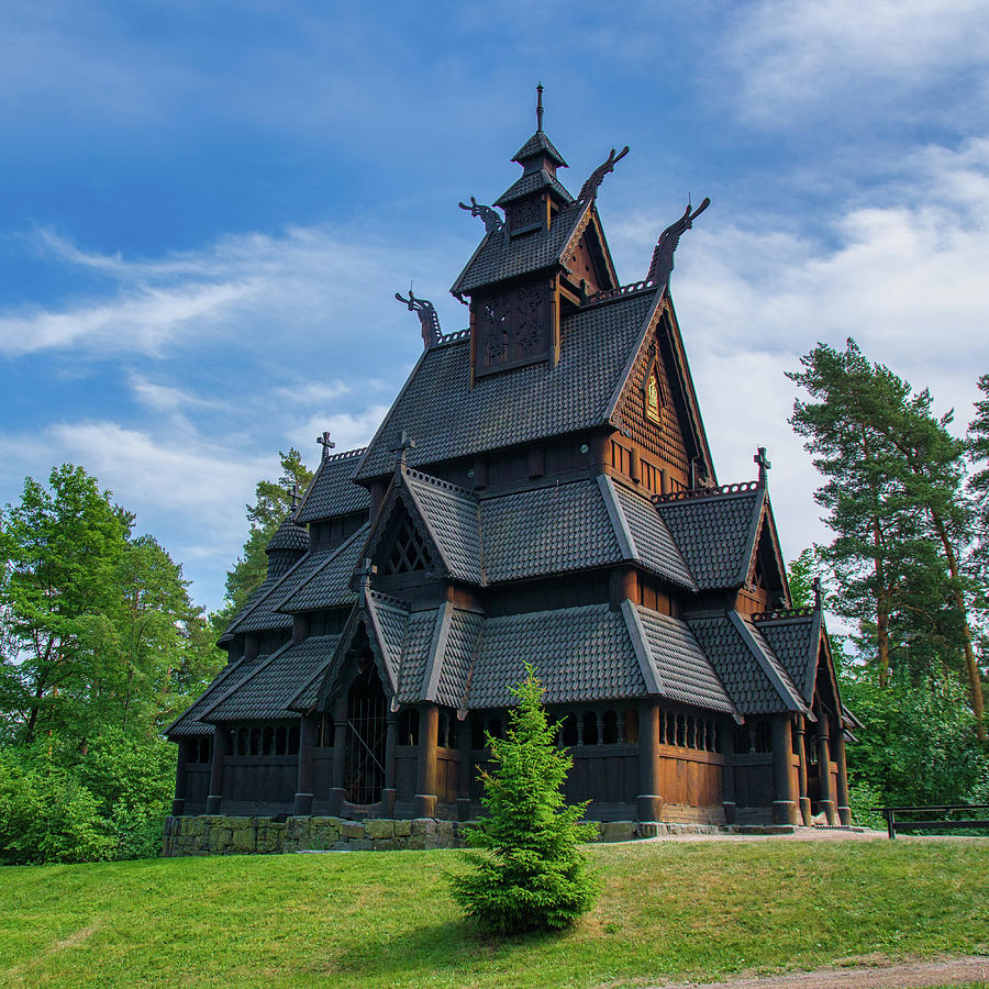Norwegian Stave Church Photograph by Matthew DeGrushe
