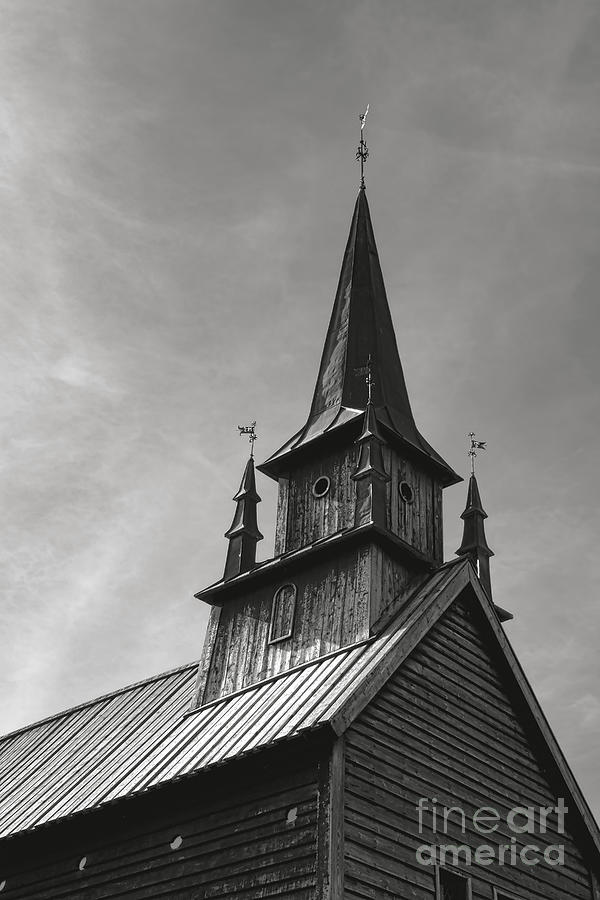 Architecture Photograph - Norwegian Stave Church  by Olivier Le Queinec