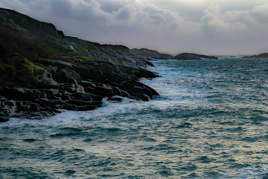 Norwegian Stormy Seas Photograph by Norma Brandsberg