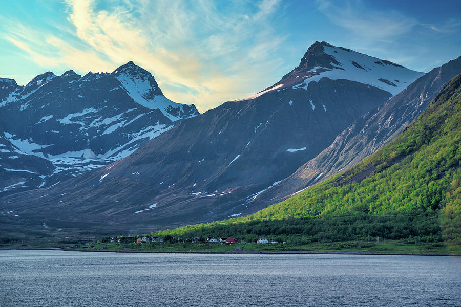 Norwegian Village on the Fjord Photograph by Matthew DeGrushe
