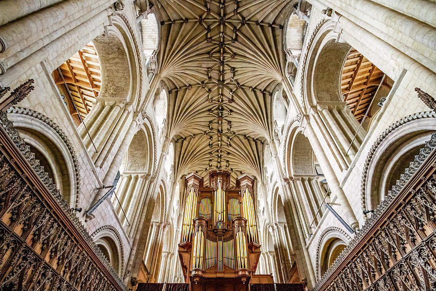 Norwich Cathedral Ceiling  Photograph by Shirley Mitchell