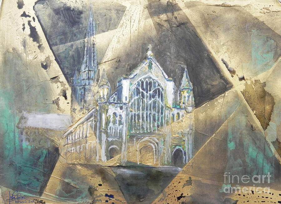 Norwich Cathedral Painting by Jolanta Shiloni