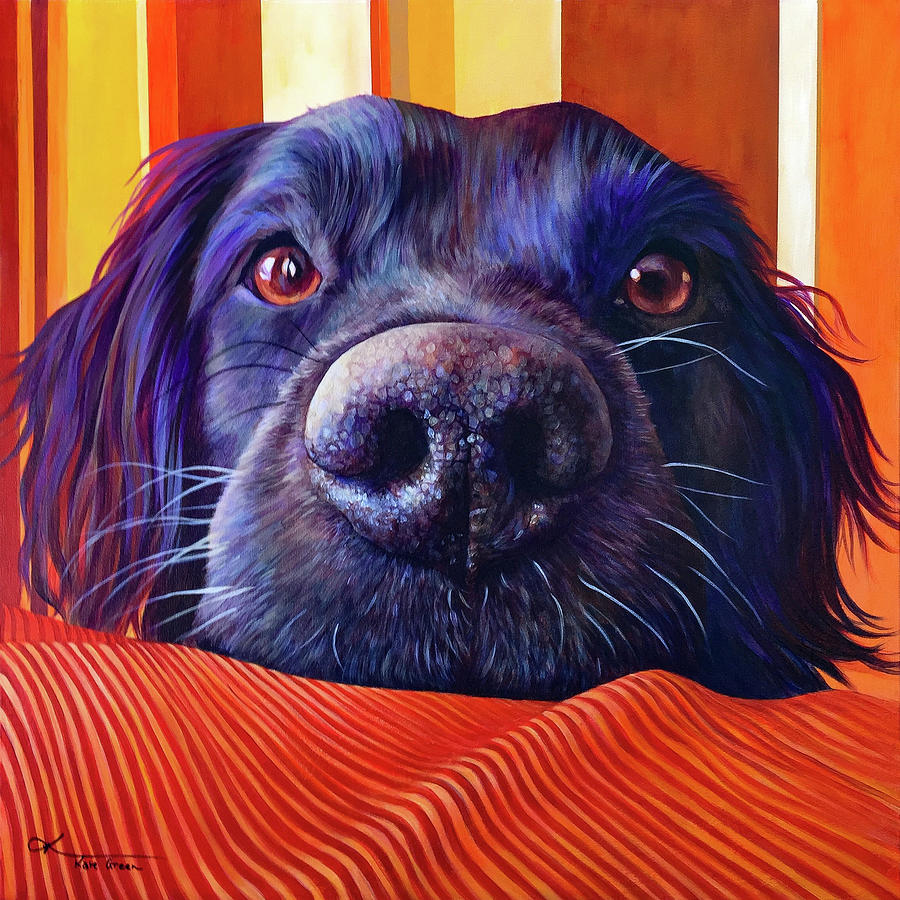 A Dog Nose Is The Best Nose Painting by Kate Green | Fine Art America