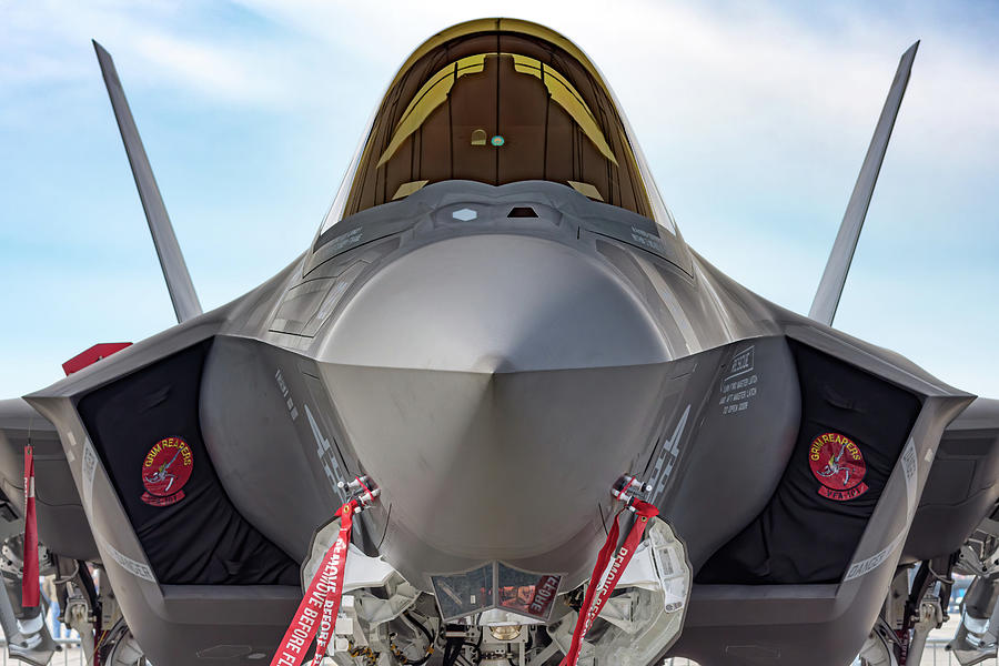 Nose to Nose with the F-35C Lightning II Photograph by Chris Buff
